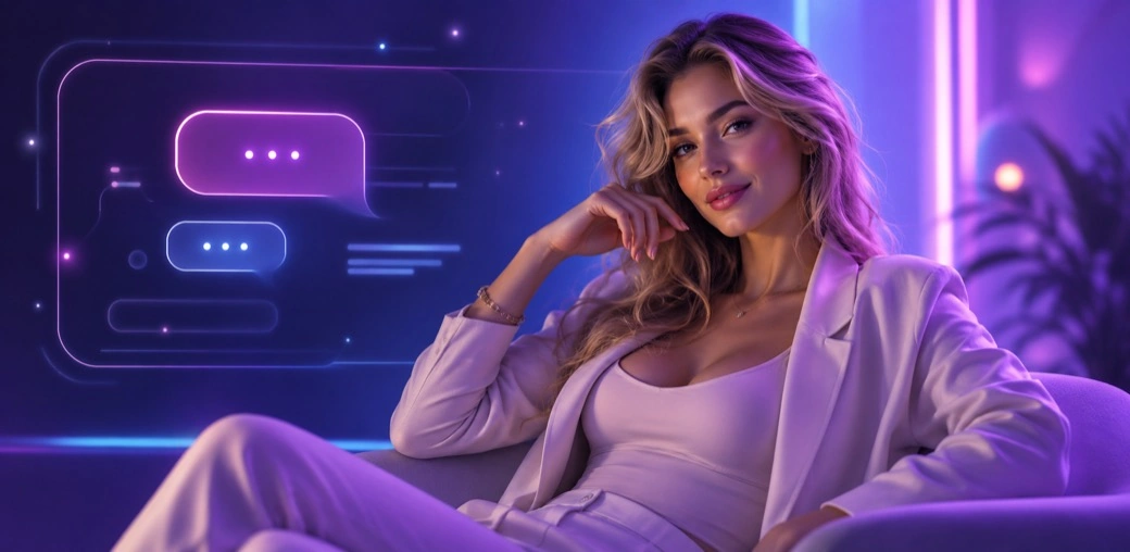 AI companion privacy and safety guide with secure chat interface